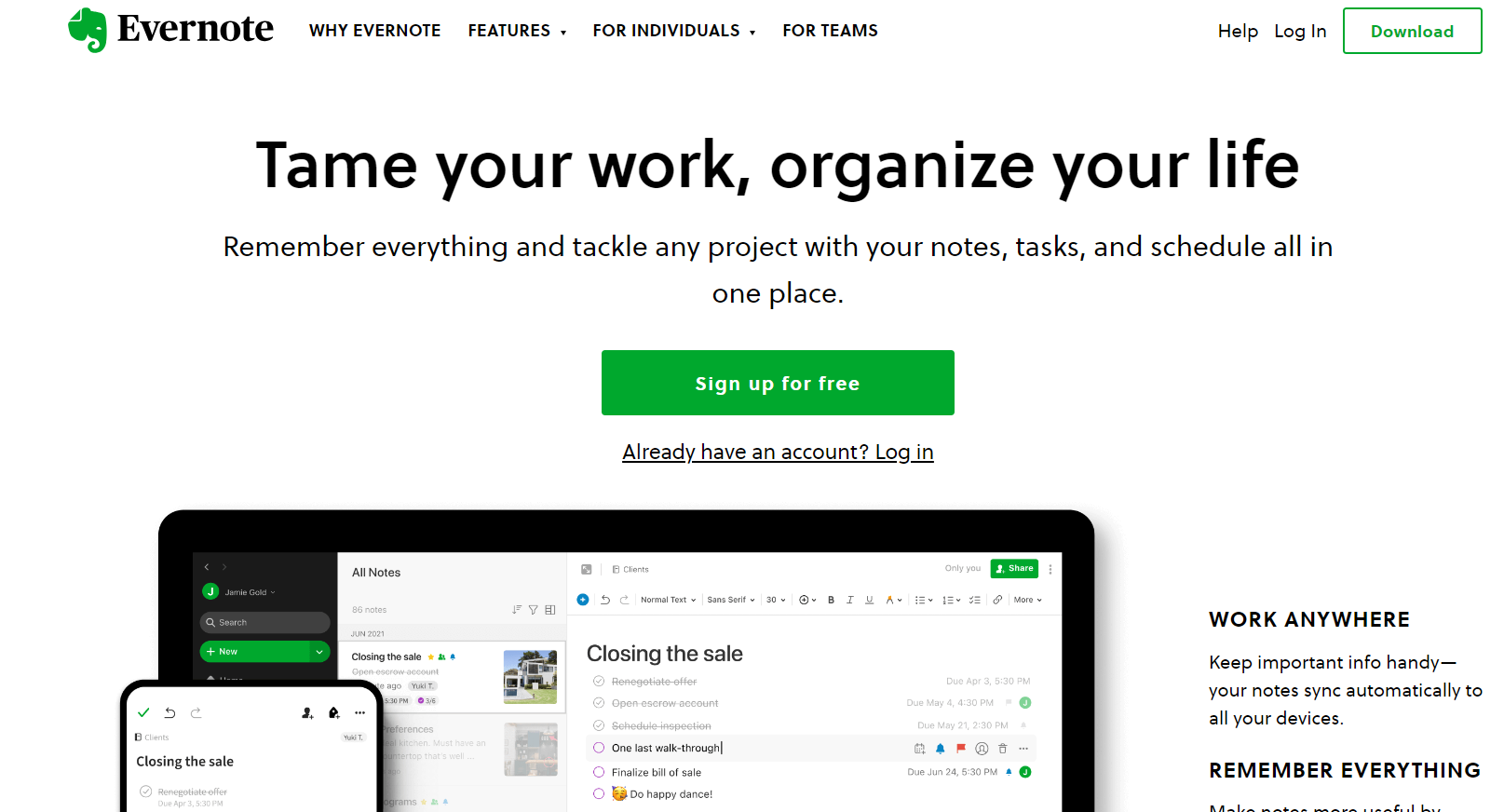 how to use evernote