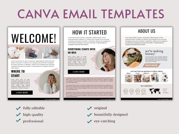 EMAIL MARKETING NEWSLETTER CANVA TEMPLATE BUNDLE - Image 3