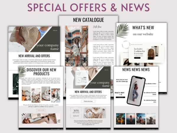 EMAIL MARKETING NEWSLETTER CANVA TEMPLATE BUNDLE - Image 5