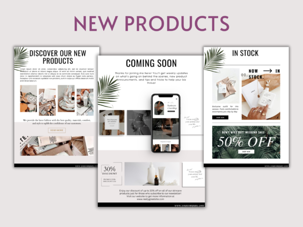 EMAIL MARKETING NEWSLETTER CANVA TEMPLATE BUNDLE - Image 7