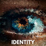 Blurred human eye representing identity shift, perception change, and conscious manifestation in the quantum field.