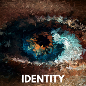 Blurred human eye representing identity shift, perception change, and conscious manifestation in the quantum field.